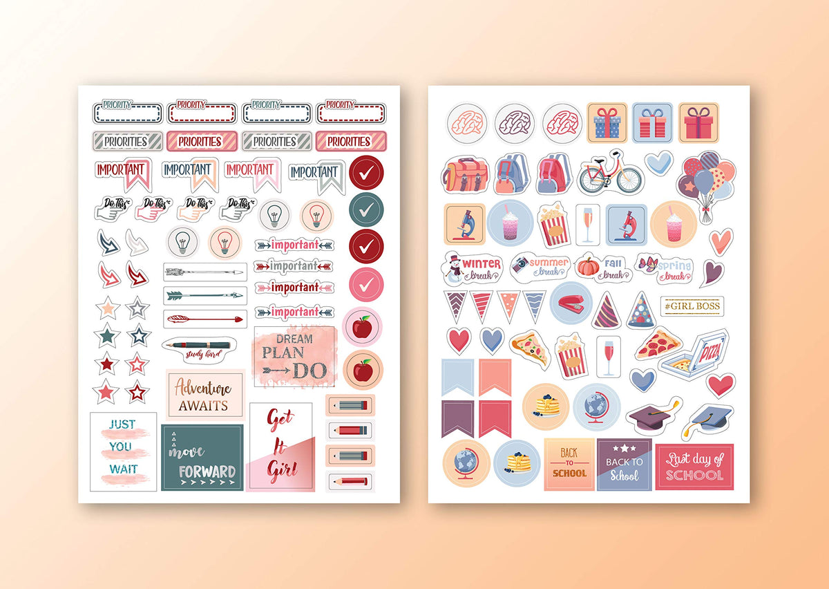 Lamare Planner Stickers for Students and College Stickers for Journaling