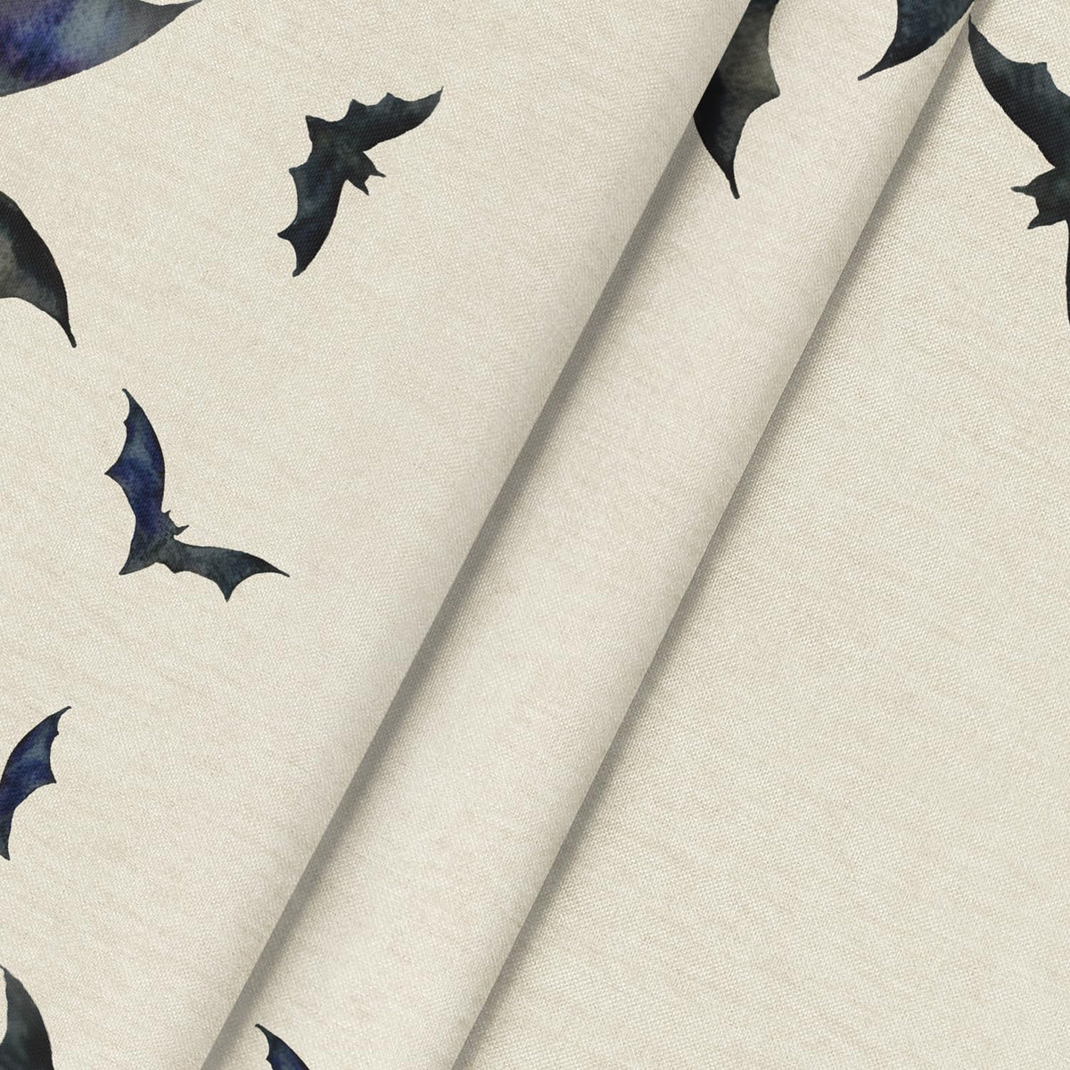 Horaldaily Halloween Tablecloth 70x70 Inch Round, Bats Washable Table Cover for Party Picnic Dinner Decor