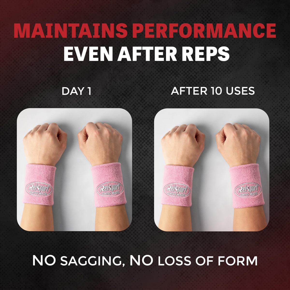 Reisport Wristbands, Pink Gymnastics Wristbands, Unisex, ONE Size, 5 Inch, Wrist Protection, Gymnastics Grips, Sweatbands