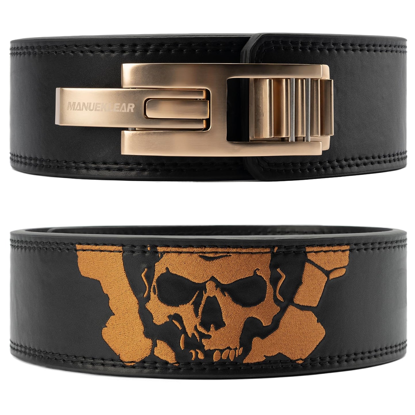 Lever Lifting Belt for Man and Women, Weightlifting with Adjustable Heavy Duty Buckle, Professional Weight Lifting Belt Black/Gold