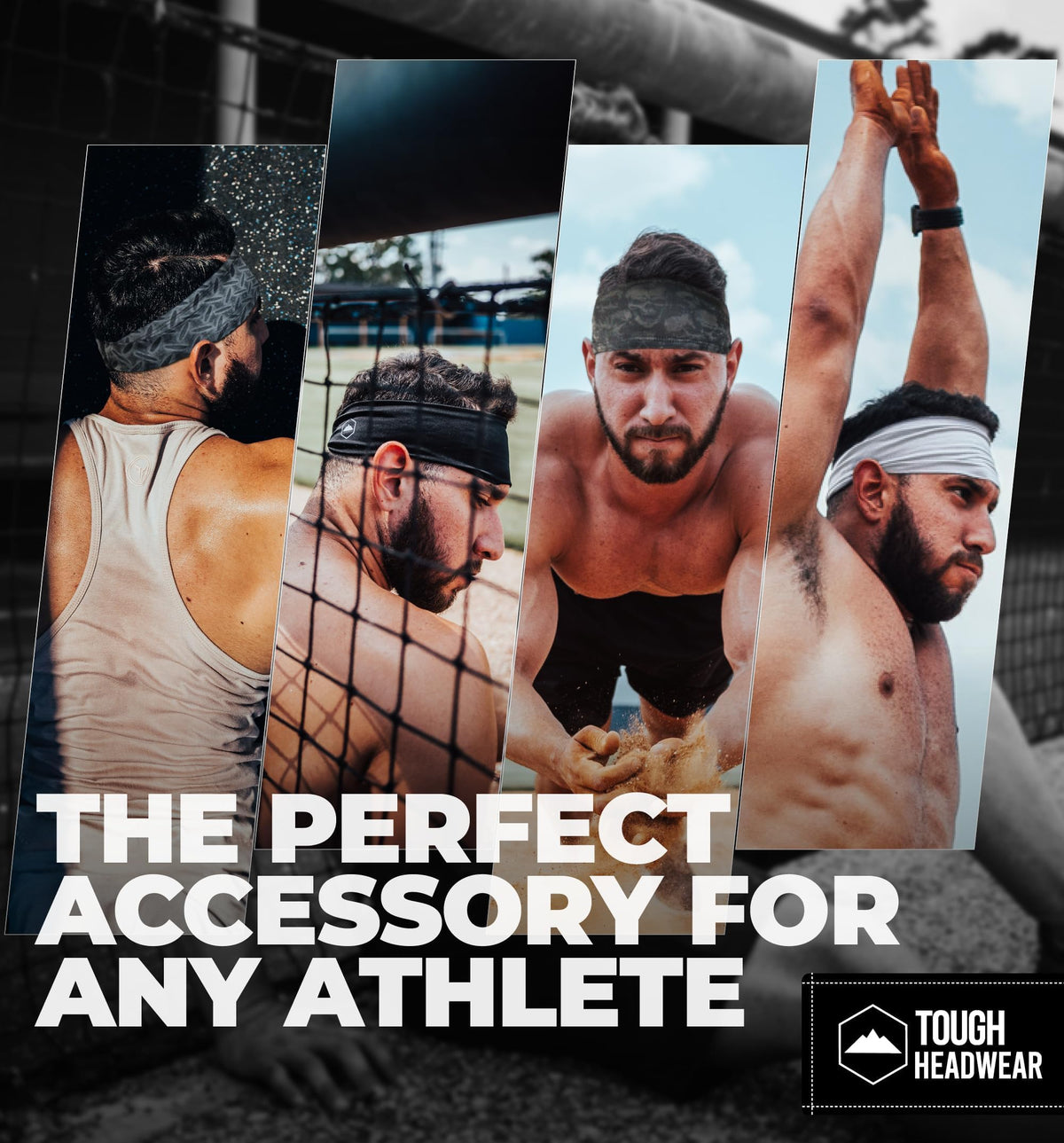 Mens Sports Headbands - Athletic Sweatbands for Men and Women, Cycling, Football, Working Out