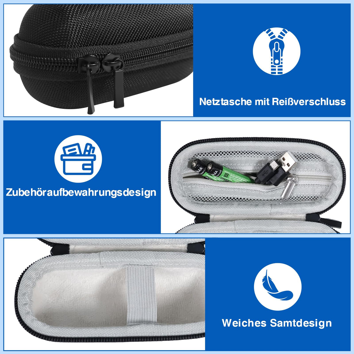 2 in 1 Type C USB Presentation Clicker with Carry Bag, Wireless Presenter Remote PowerPoint Clicker for Computer Presentations, Slide Advancer for Mac Laptop