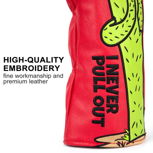 Funny Driver Headcover Mexican Cactus Style Golf Driver Club Head Cover fits for 460cc Golf Gift for Men Golfers