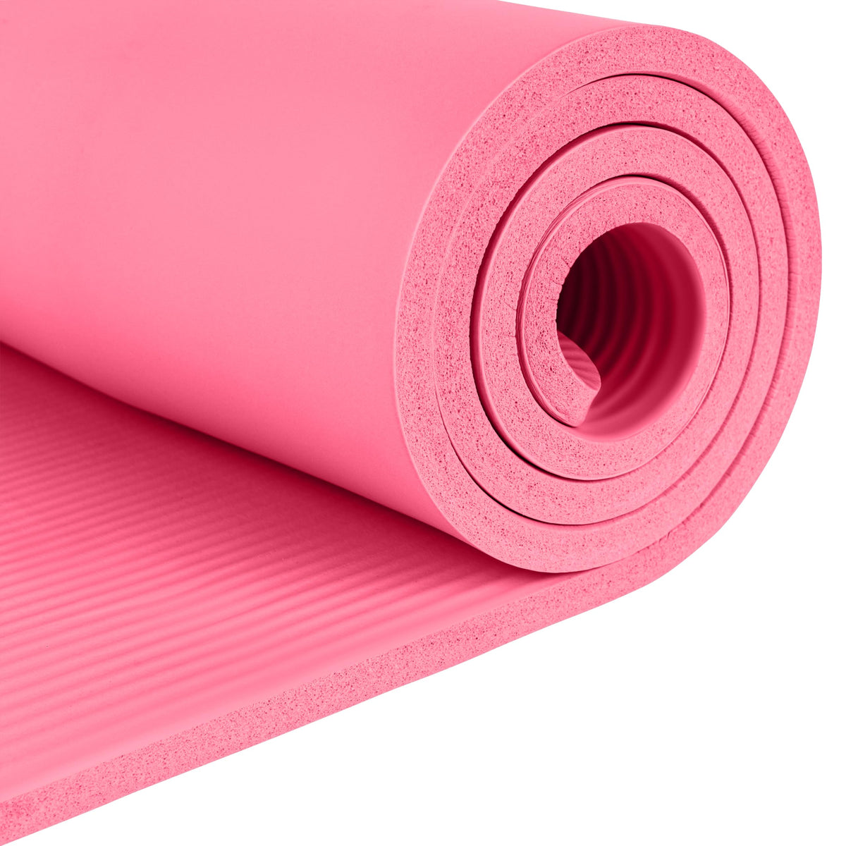 Retrospec Solana Yoga Mat 1/2" Thick w/Nylon Strap for Men & Women - Non Slip Excercise Mat for Yoga, Pilates, Stretching, Floor & Fitness Workouts