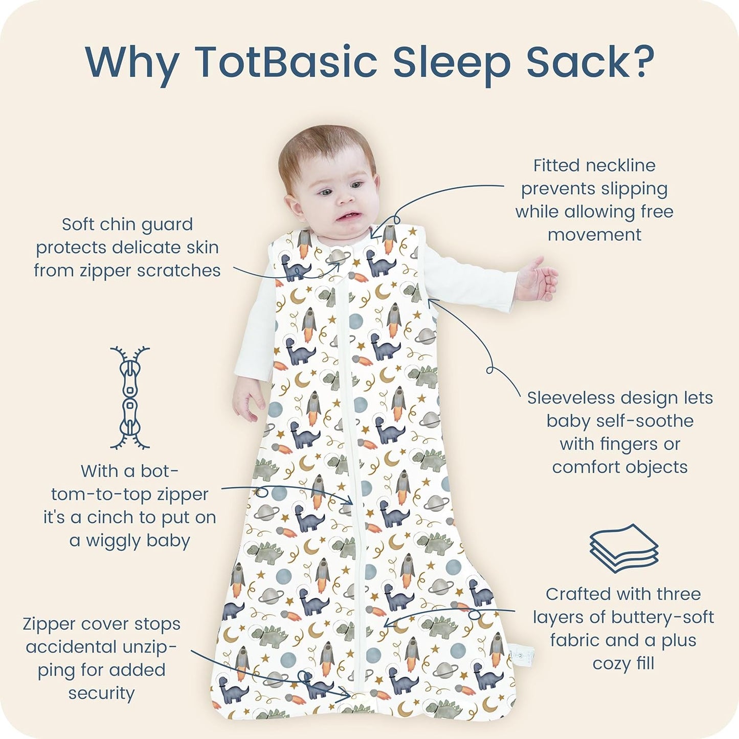 Sleep Sacks by [Brand Name] - 0.5 TOG Light Summer Wearable Blankets for Toddlers | Extra Long 2 Pack (2T-4T)