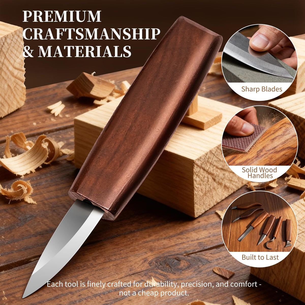 YOYUPETA Wood Carving Tools, 34-Piece Professional Whittling & Carving Kit Set with Walnut Handle Knives, Detail Gouges, Sharpening Stone, Acrylic Paints, Brushes, Palette & Gloves for Adult Hobbyists