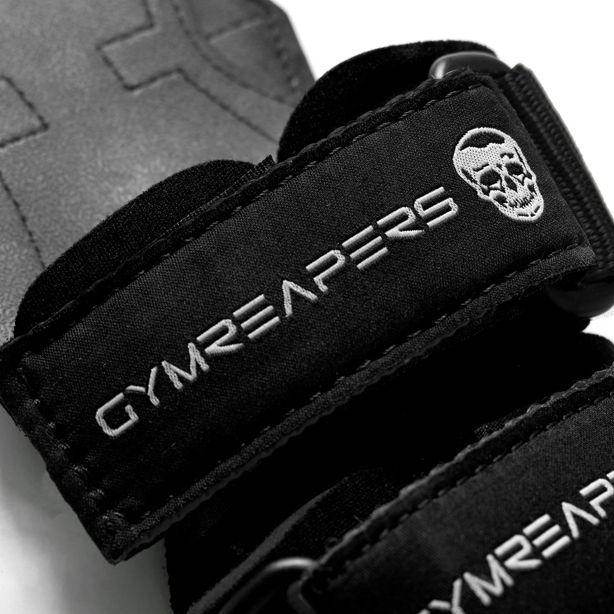 Gymreapers Weight Lifting Grips (Pair) for Heavy Powerlifting, Deadlifts, Rows, Pull Ups, with Neoprene Padded Wrist Wraps Support and Strong Rubber Gloves or Straps for Bodybuilding (Black, Small)