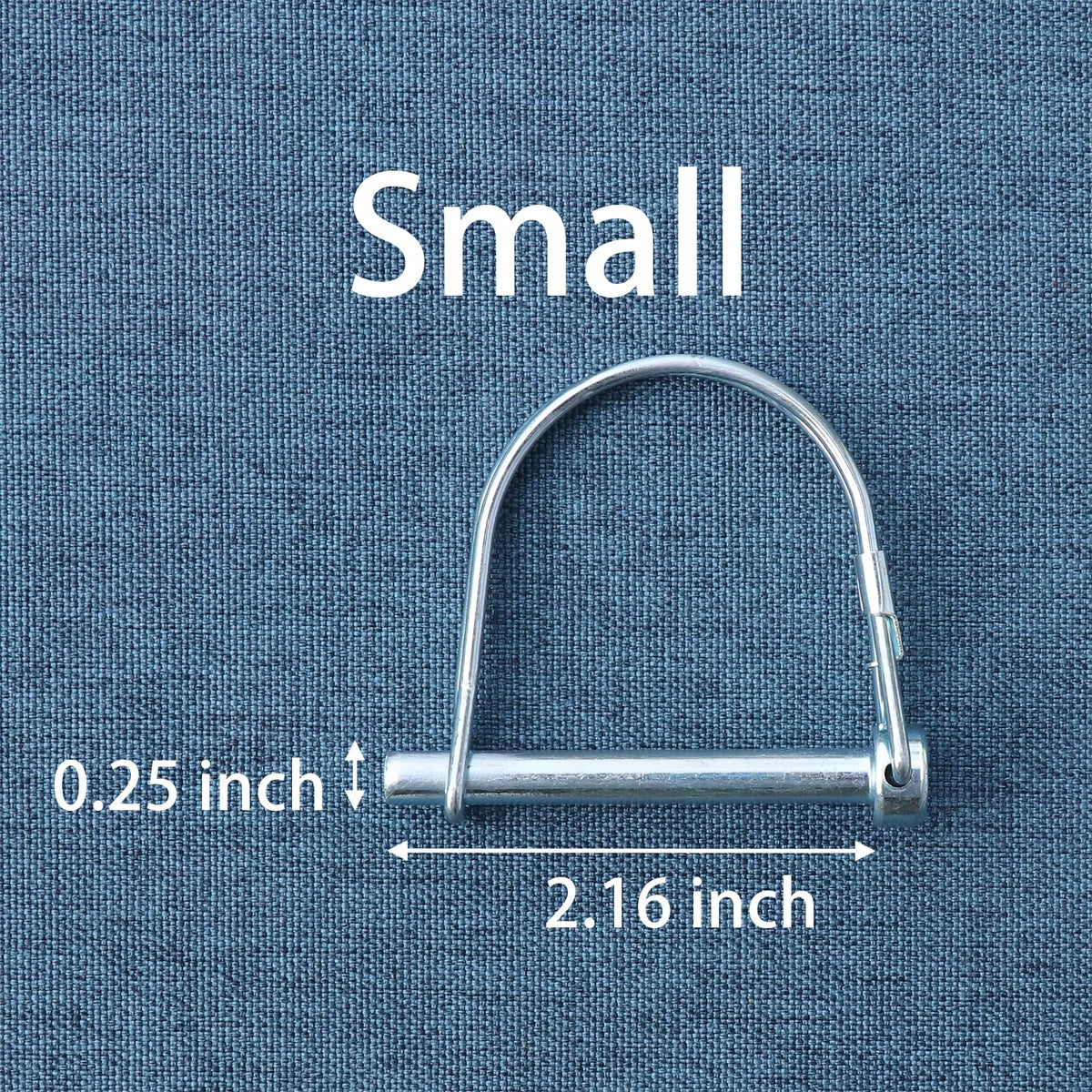 Trailer Coupler Pin, 4PCS Tivnhuils Hitch Pin Safety Coupler Pin, Zinc Plated Carbon Steel Trailer Pin Hardware Pins , 1/4" x 2.16", Small