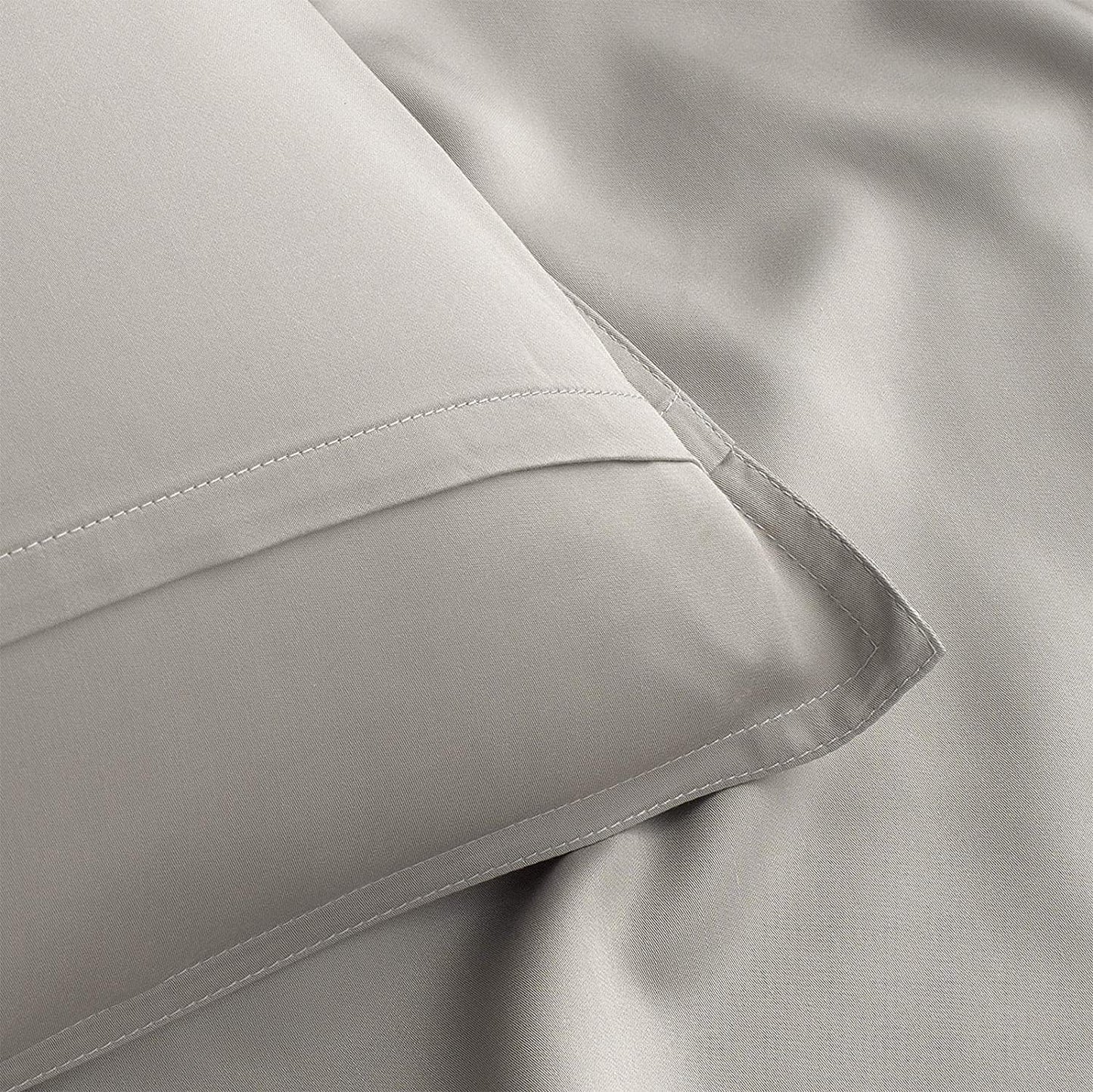 Pure Bamboo Twin Sheets - Luxuriously Soft 100% Organic Viscose Bed Sheet Set | Double Stitching, Stripes