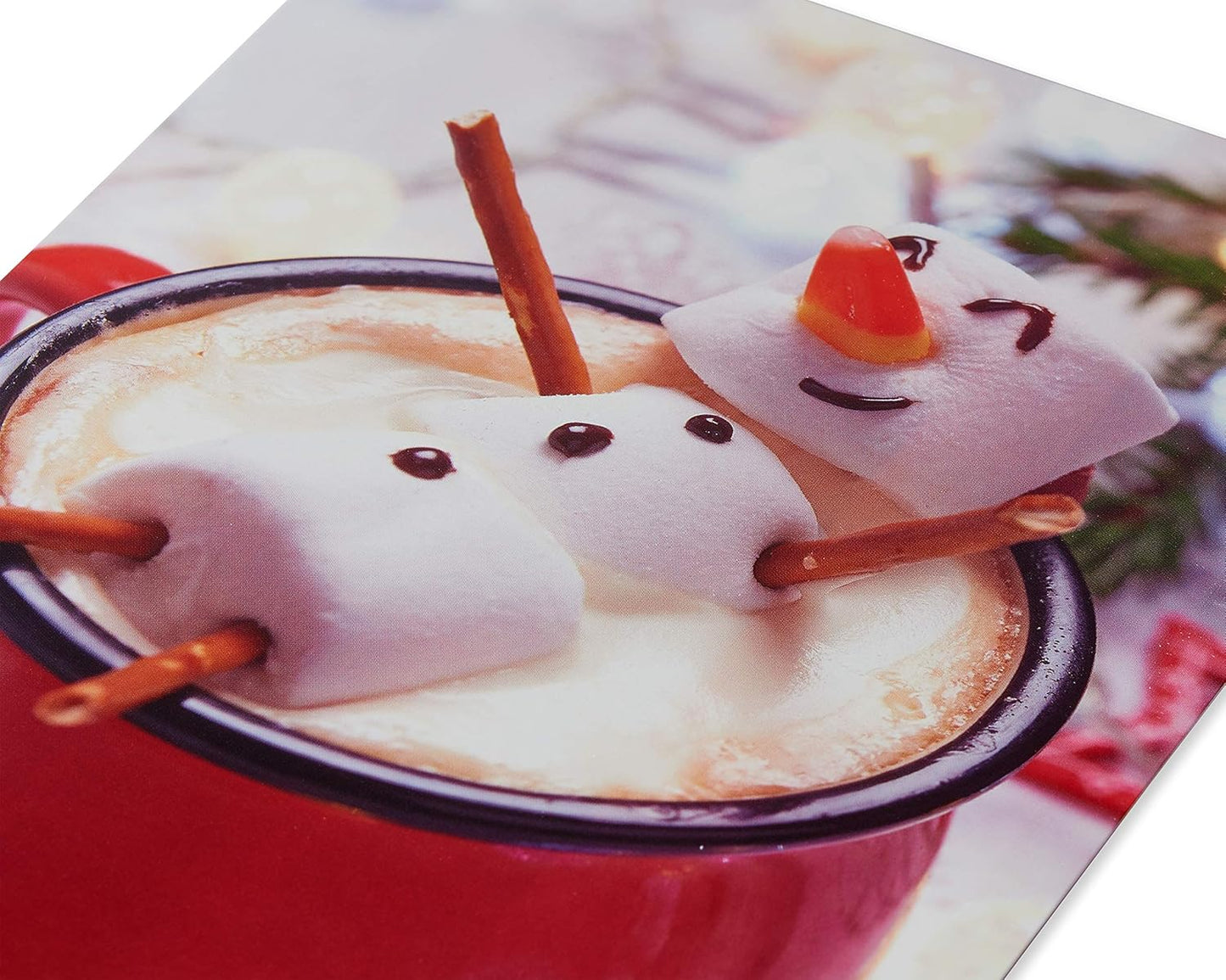 American Greetings Holiday Cards - Happy Moments Marshmallow Man Design | 12-Count Boxed Set
