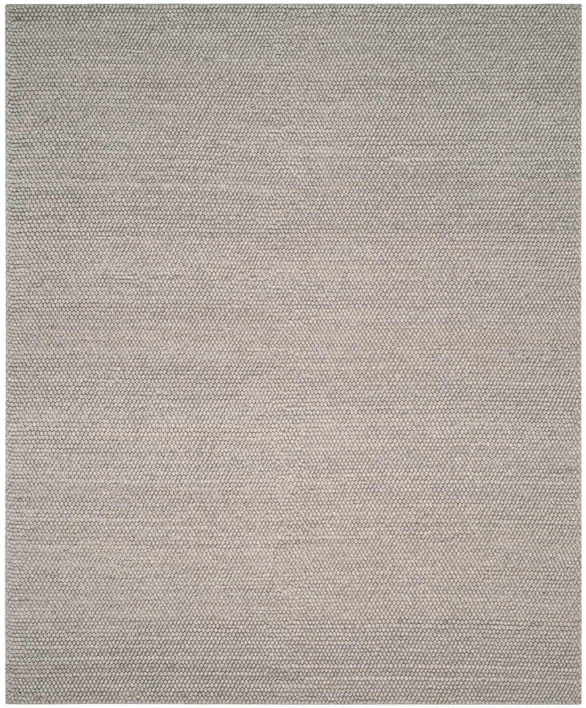 SAFAVIEH Area Rug 6x9 - Natura Collection - Silver, Handmade Wool Blend, Textured Design, Ideal for Living Room, Bedroom, Dining Space (NAT620C)