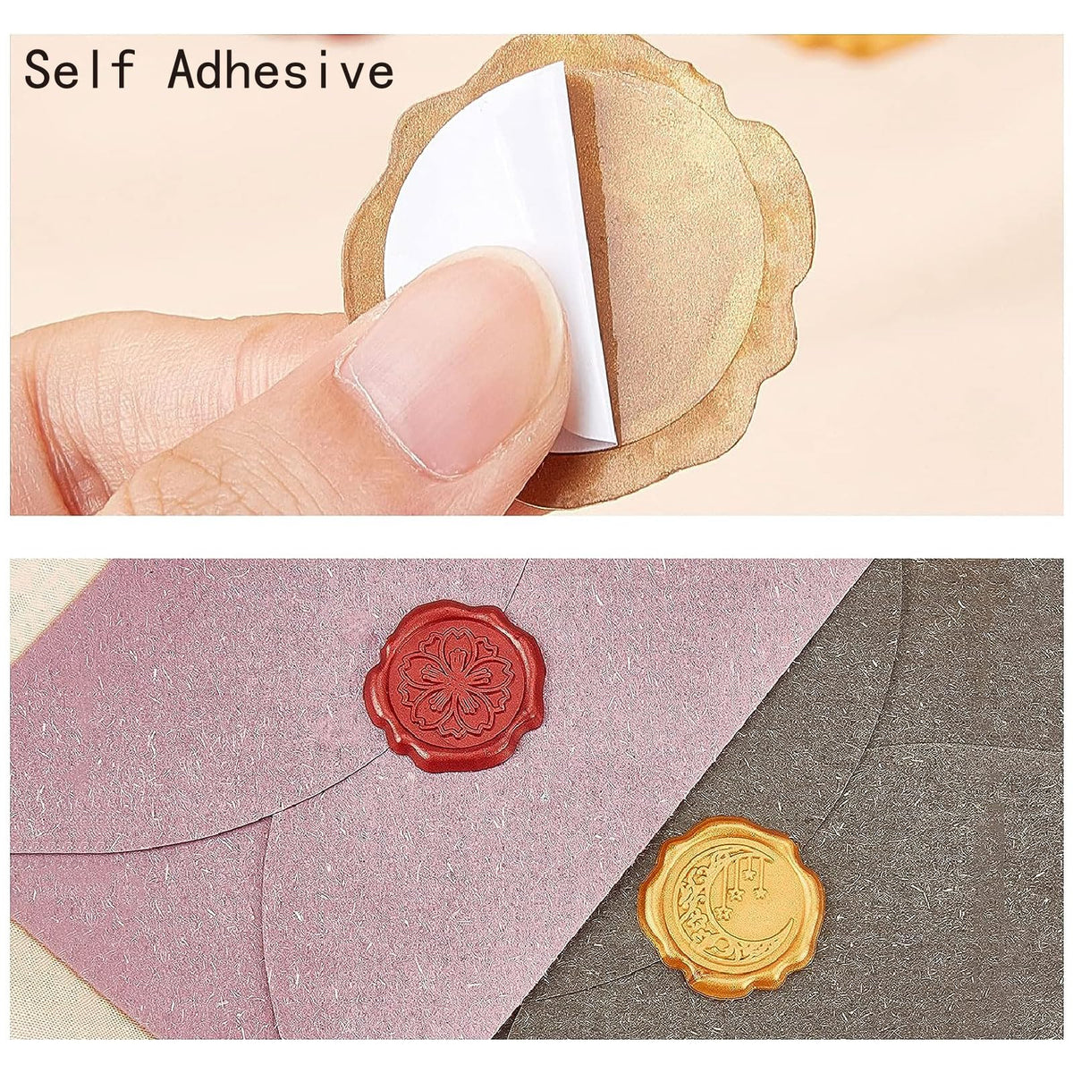 CRASPIRE Cowboy Wax Seal Stickers 50Pcs Self Adhesive Wedding Invitation Envelope Sealing Stamp Sticker Horse Vinatge Bronze for Birthday Christmas Wrapping Party DIY Craft Greeting Card Decor