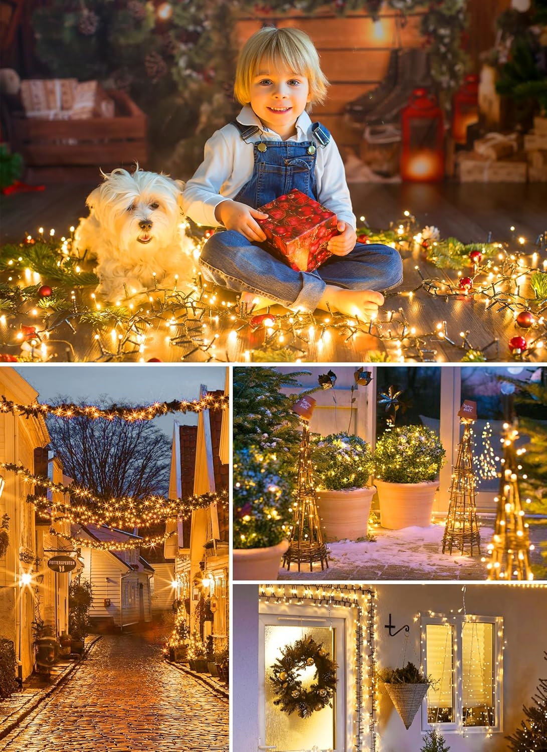 66FT 200 LED Christmas Tree Lights - Twinkle Fairy String Lights with 8 Flashing Modes | Warm White for Indoor & Outdoor Holiday Decor