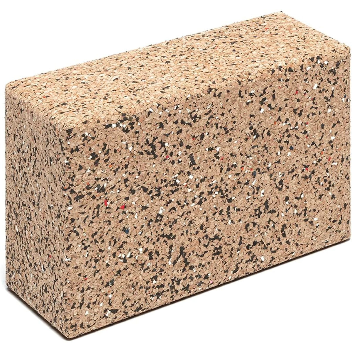 Go4Cork Cork Yoga Block for Yoga, Pilates & Meditation | Non-Slip, Non-Toxic, Hypoallergenic, Sustainable, Lightweight Large Yoga Block, 9" x 6" x 4", (Cork Fusion) | Yogi Workout & Exercise