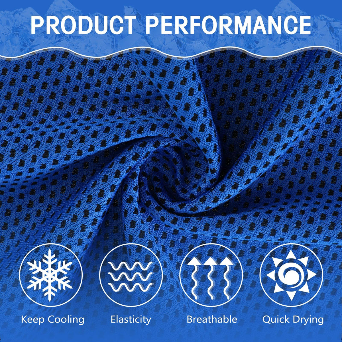 Hosuly 30 Pack Cooling Towels 40"x12" Cooling Neck Wraps Soft Breathable Chilly Towel Ice Towels Microfiber Workout Towel for Yoga Sport Running Workout Gym Camping Fitness Activities (Classic)