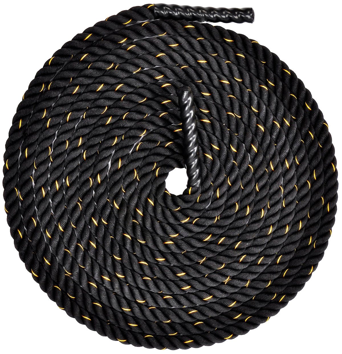Fitvids Battle Rope 1.5Inch 2 Inch Diameter Poly Dacron 30 FT – 40 FT – 1.5-Inch, 50FT – Black