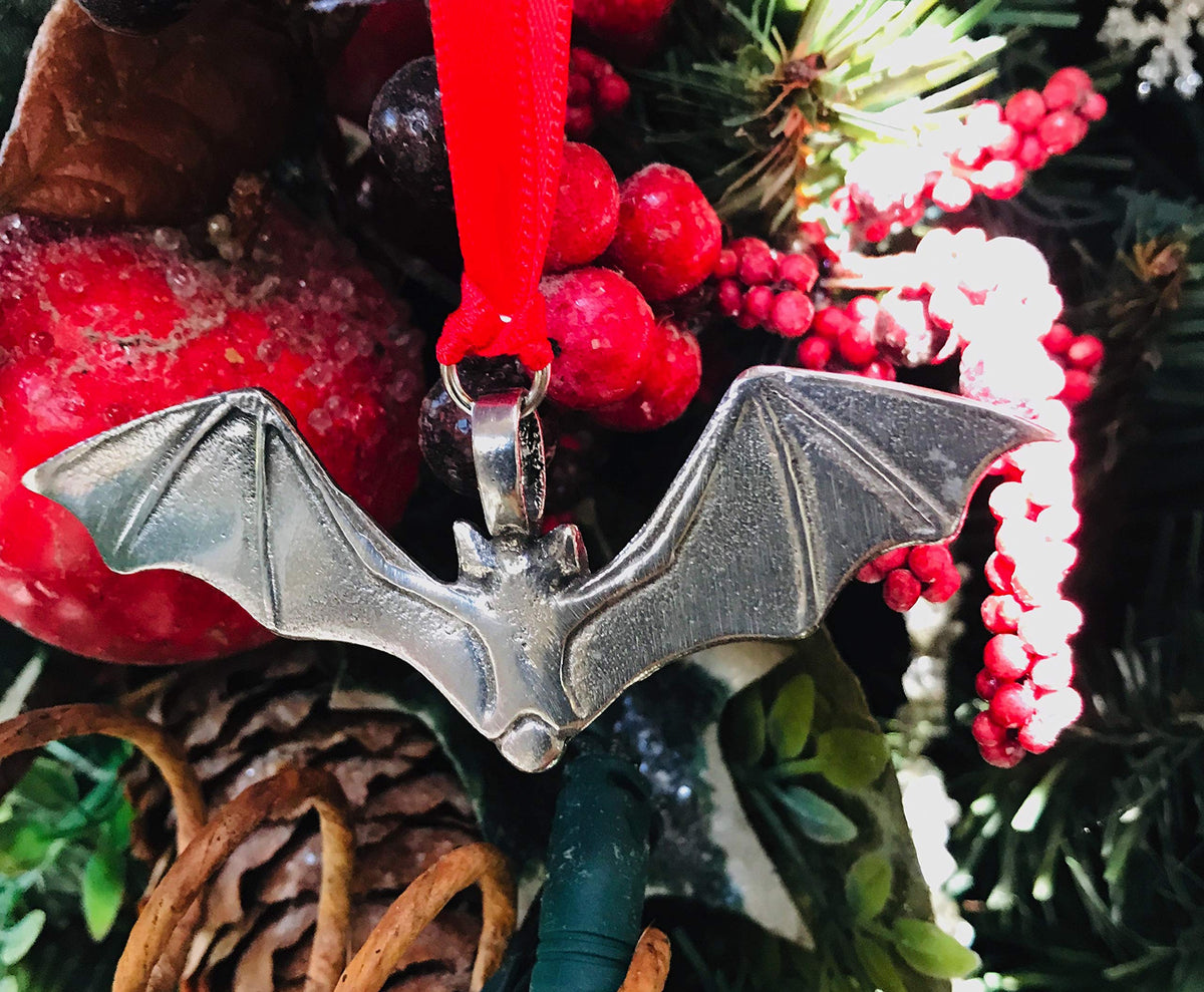 Trilogy Jewelry Gothic Bat Vampire Red Crystal Christmas Ornament