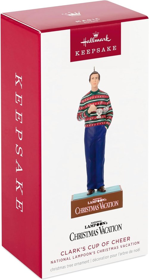 Hallmark Keepsake Christmas Ornament - National Lampoon's Clark's Cup of Cheer With Sound | Holiday Movie Gift