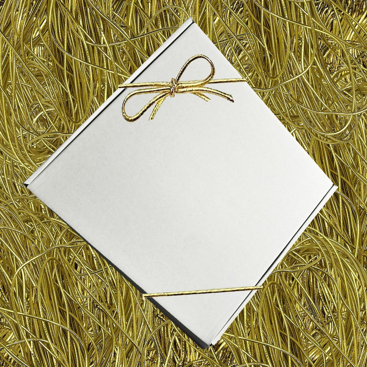 K-Kraft Gold Stretch Loops for Crafts and Gift Wrapping – 10-Inch Pre-Tied Bows for Medium Boxes (10 inch, Gold), Bundle of 100